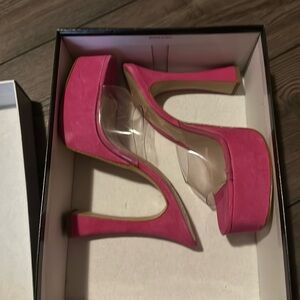 Platform Rose Pink teardrop heel (never made it to the pole)